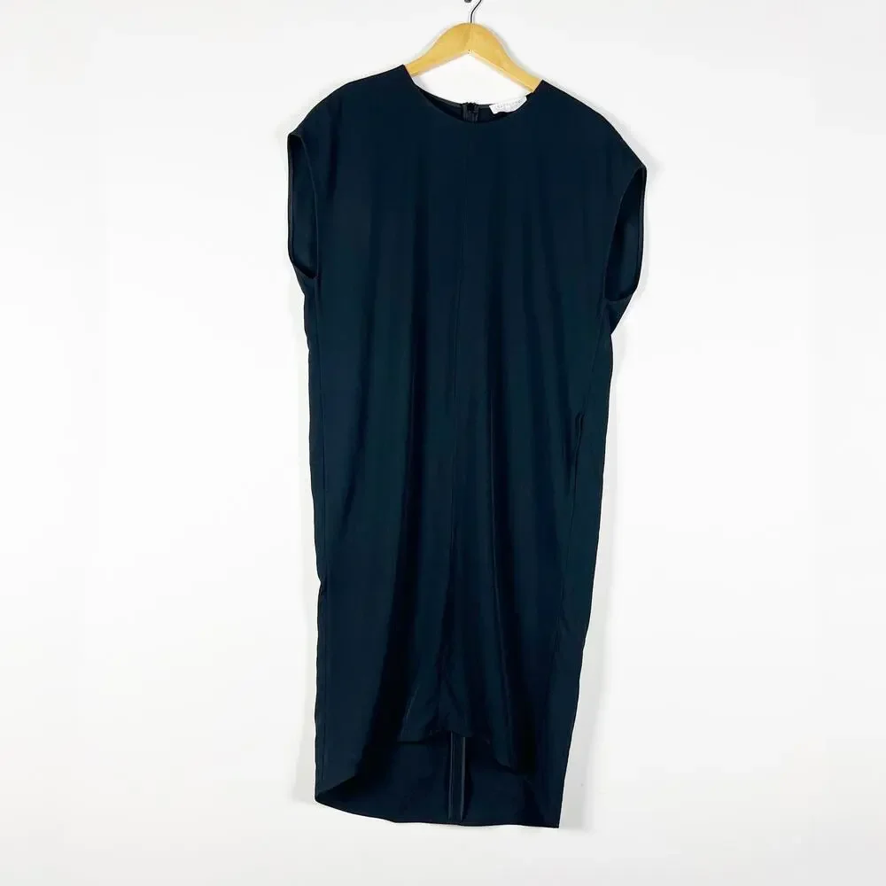 Everlane black knee length shift dress Size 4